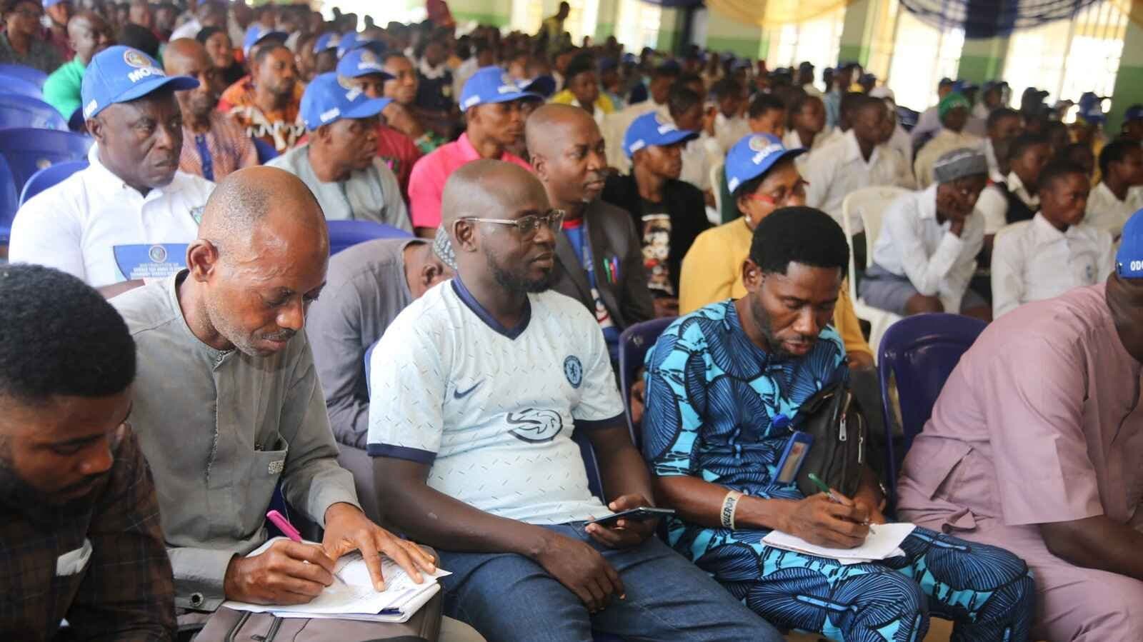 Community members attending Edutimate’s school adoption and mentorship programme